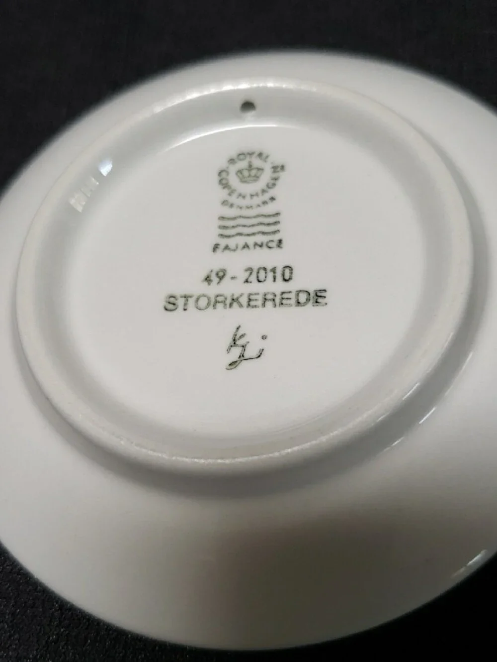 Vintage Royal Copenhagen Mini Plate Storkerede Stork's Nest by Kai Lange 49/2010